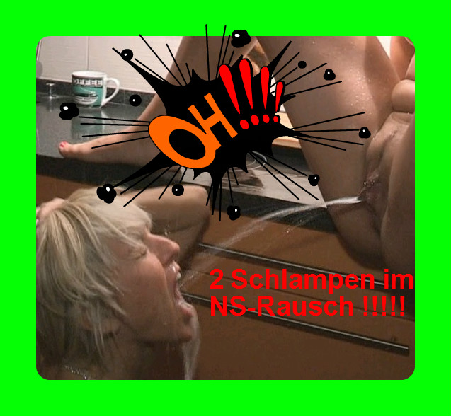 2 Schlampen im Ns-Rausch! Absoluter Wahnsinn was meine süße Ariana und ich hier angestellt haben! Unsere Blasen sind bis zum Rand voll !! In diesem Clip sind wir nicht nur feucht, sondern klatsch nass ! Das liegt daran, dass wir dem Ns-Rausch verfallen sind. Die Fotzen spritzen und pissen bis die Blasen leer sind. Wir pissen nicht einfach... sondern treiben perverse Spiele. Wir trinken und schlucken es und leben so unseren perversen Rausch immer heftiger aus! Ununterbrochen läuft der goldene Saft aus unseren Pussys! Kannst Du schätzen wie viele Liter Pisse das insgesamt waren?