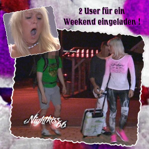 2 User ein ganzes Wochenende ! Wie du ja weißt mache ich sehr oft Usertreffen und hatte mir letztens einen Jungschwanz über ein ganzes Wochenende eingeladen. Das habe ich jetzt wieder getan aber diesmal durften mich 2 User ein ganzes Wochenende beglücken !!! Ich mietete ein tolles Haus und freute mich auf meine beiden Jungs, die mit vollen Eiern und prallen Schwänzen erschienen! Das hieß für mich auf jeden Fall 3 Tage ordentlich ficken, massige Orgasmen und ne Menge Sperma ! Es war ein besonders geiles Wochenende und ich werde dies bald wiederholen. Schau Dir den Clip an und wenn er ganz nach Deinen Wünschen war , dann bist du vielleicht schon beim nächsten Mal dabei ! Knutscha und viel Spaß beim SPRITZEN!