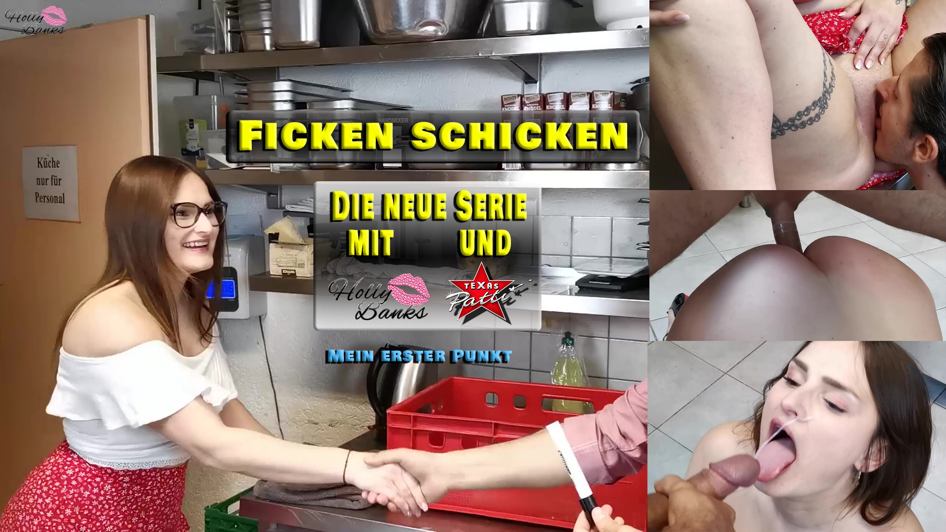 Ficken schicken. Mein erster Punkt? Meine Freundin Texas Patti und ich haben ein Neues Spiel. Es geht darum, dass die eine der jeweils anderen eine Aufgabe stellt. Wenn diese erfüllt wurde, gibt es einen Punkt. In der ersten Folge wurde ich zu Costas geschickt, den ich bei seiner Arbeit als Koch aufsuchen musste um direkt mit ihm zu vögeln. Nur dann bekomme ich meinen Punkt. Von seinem Chef erfuhr ich, wo er war. Ich ging zu ihm in die Küche und erzählte ihm, warum ich da bin und hob direkt meinen Rock. Natürlich hatte ich keinen Slip an, was mir weitere Erklärungen ersparte, denn sein Schwanz stand sofort bei dem Anblick. Nachdem er mich richtig geil geleckt und durchgefickt hatte, spritzte er mir seine gewaltige Ladung mitten ins Gesicht. Das war geil. Und vor allem führe ich das Rennen nun an. Ich überlege allerdings gerade, zu wem ich Patti jetzt wohl „ficken schicken“ kann. Hast du eine Idee?