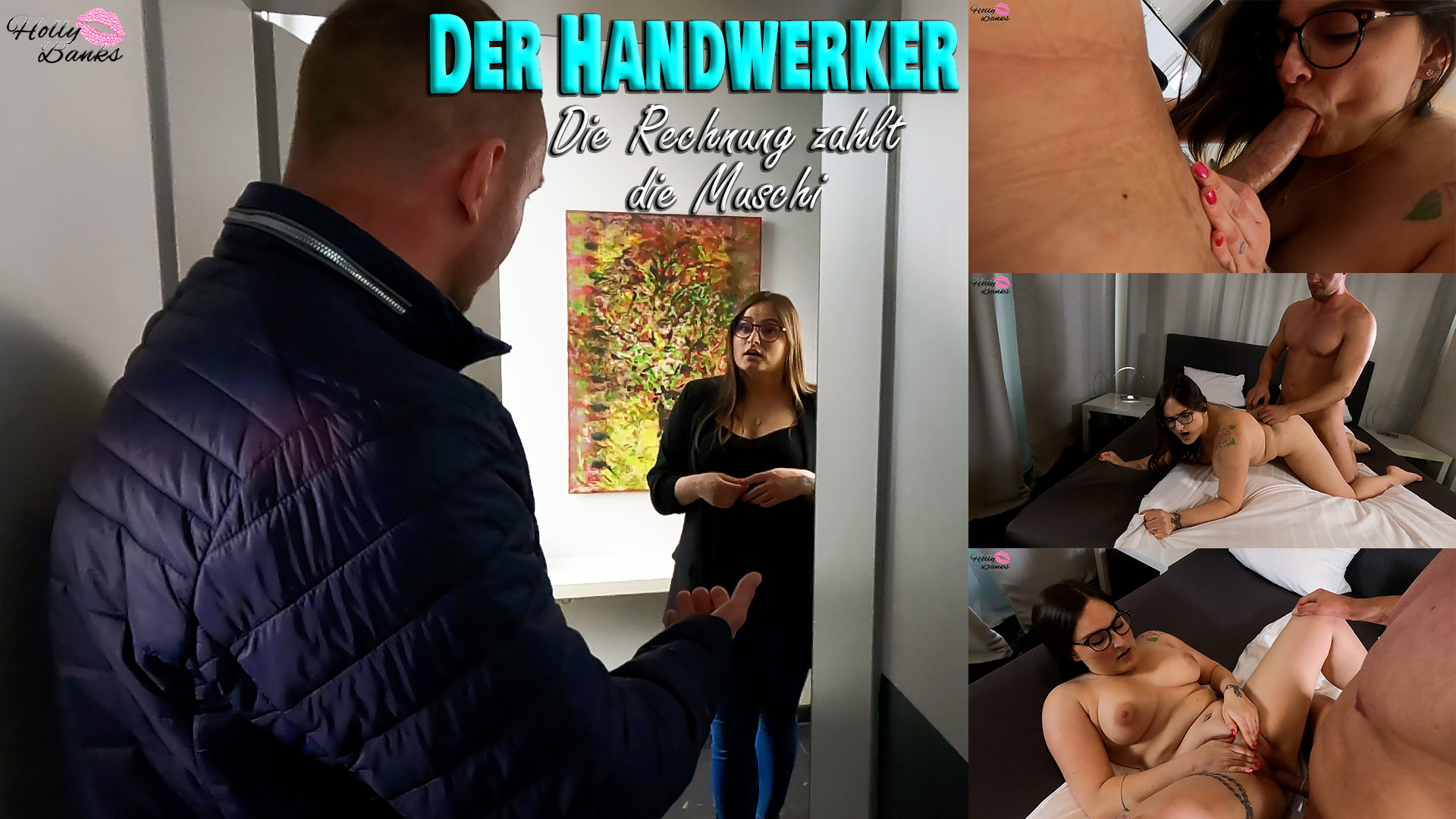 Der Handwerker. Die Rechnung zahlt die Muschi Als es an der Tür klingelt und ich öffne, steht da dieser Typ und erzählt mir, er müsse die Solaranlage warten und ich dafür bezahlen. Darauf habe ich natürlich keine Lust, weshalb ich ihm eine Alternative anbiete, die bisher jeder Mann akzeptiert hat. Meine Währung heißt nämlich SEX. Würdest du meine Bezahlung auch akzeptieren?