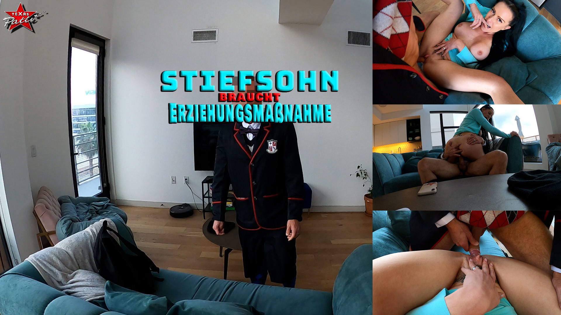 Stiefsohn braucht Erziehungsmaßnahme Da mein 19jähriger Stiefsohn den ganzen Tag nichts anderes macht, als auf seinem Handy oder der Konsole zu spielen, habe ich ihn einfach auf einer Privatschule angemeldet, die sich auf junge Leute spezialisiert hat, die stinkfaul sind und einfach nicht aus dem Hotel (Stief-)Mama ausziehen wollen. Natürlich war er alles andere als begeistert, als ich ihm sagt, dass er ab morgen dort hin muss. Sein Jammern hat ihm aber auch nicht geholfen. Als er dann am nächsten Tag heim kam und in seiner Schul-Uniform vor mir stand, fand ich ihn sooooo süß, dass ich leicht geil wurde. Ich ließ ihn erstmal von seinem Tag erzählen und dann bekam er von mir eine richtig geile Belohnung