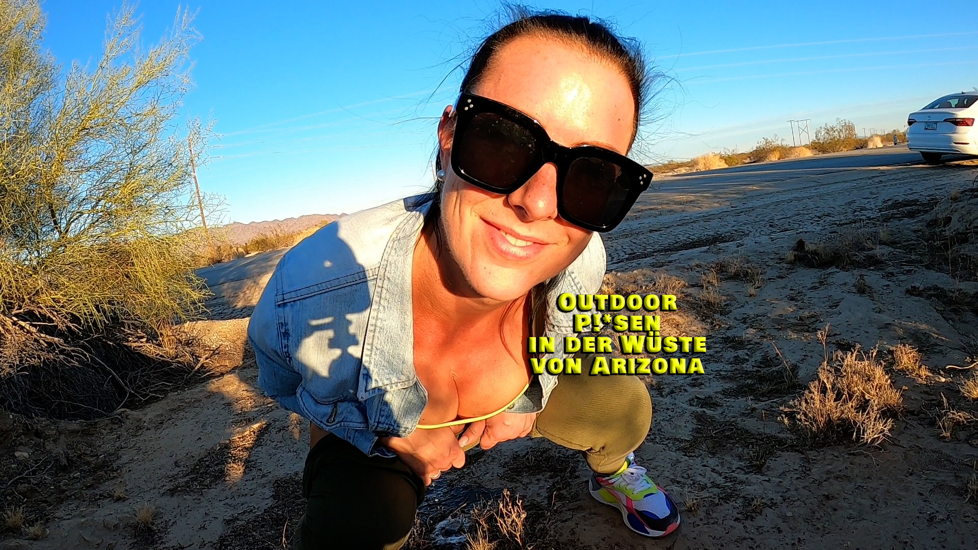 Wir waren unterwegs von L.A. nach Phoenix. Meilenweit keine Toilette in Sicht. Da bleibt nur eins... anhalten, aussteigen und laufen lassen