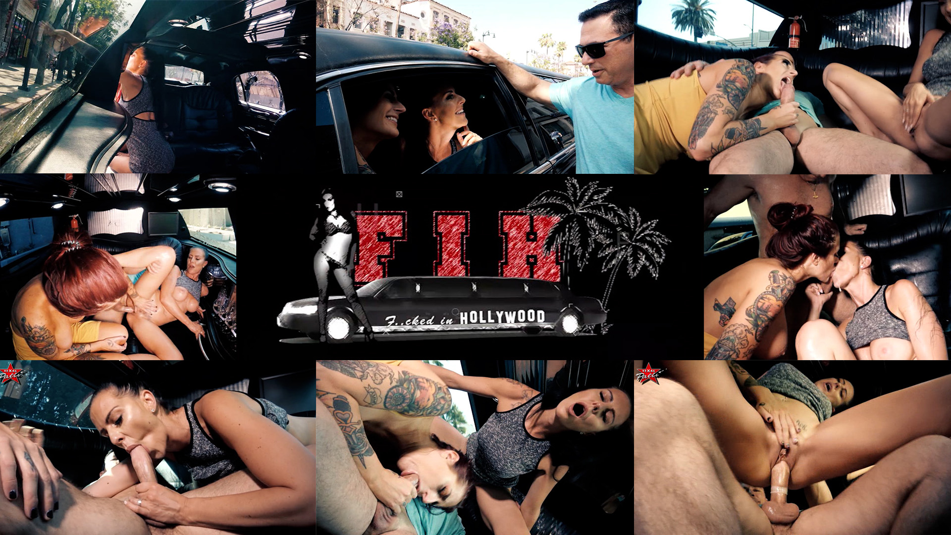 Fucked in Hollywood. Die neue Serie In einer Stretch-Limo durch Los Angeles ist ja schon ziemlich cool, aber noch viel cooler ist es doch, in der Limo geilen Sex zu haben, während die Passanten davon nichts ahnen. In meiner neuen Serie „Fucked in Hollywood“ lasse ich mich durch die Stadt fahren und suche mir Fußgänger, die Bock haben, während der Fahrt mit mir zu vögeln. Direkt in diesem ersten Teil habe ich mir Verstärkung geholt. Die süße Tana geht mit mir gemeinsam auf die Jagd nach dem Kerl, der zu uns ins Auto steigt und mit uns Spaß haben möchte. Die heißeste Stadtrundfahrt aller Zeiten