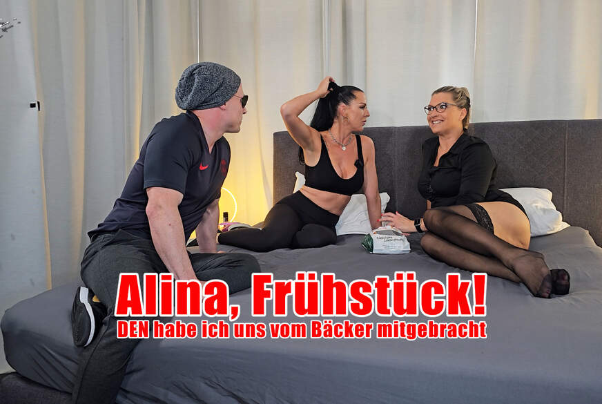 TexasPatti: Alina, Frühstück! DEN habe ich uns vom Bäcker mitgebracht