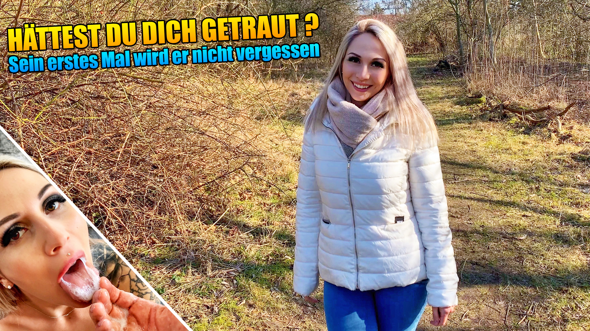 Hättest du dich getraut ? Sein erstes Mal wird er nicht vergessen Damit hat er nicht gerechnet, als er mich erkannt hat und dann auch noch gefragt hat. Er war total aufgeregt, dass hat man sehr gemerkt aber dafür hat er sich super angestellt und es hat sich sehr sehr geil angefühlt. Dafür, dass er das noch nie gemacht hat... nicht schlecht. Seine Frage konnte ich ihm dann auch noch sehr intensiv und feucht beantworten. Also das Erlebnis wird er definitiv nicht so schnell vergessen und wer weiß, ob es noch einmal solch perverse Sachen machen darf mit einer Frau :)