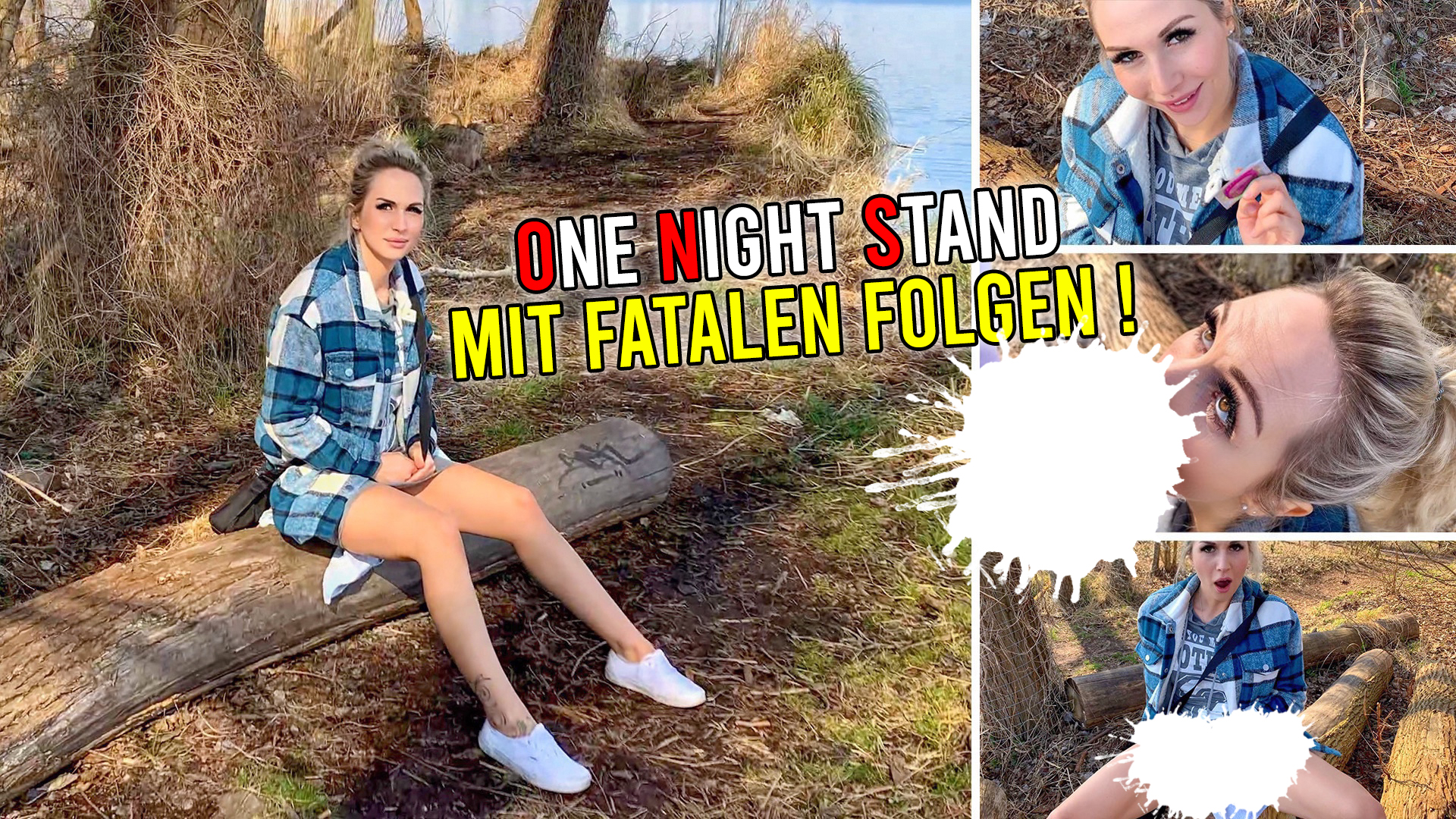 OMG ... was für ein Wichser und ich wollte doch nur ein wenig Spass haben. Endlich scheint wieder die Sonne, die Temperaturen werden wärmer und man bekommt Lust. Ja sehr viel Lust, denn der Frühling bringt alles wieder in Schwung. Anscheinend auch bei dem Typen, als ich am See gechillt habe. Er stand wirklich vor mir und hat sich einen geschleudert. Ich fand das schon sehr geil und wollte auch sehen, was er in der Hose hat. Das hat mir sehr gefallen, was ich gesehen habe und da hab ich mich doch echt überreden lassen, einen Schritt weiter zu gehen. 

Ich habe ihm seinen fetten Schwanz geblasen und ich merkte, wie es ihm gefallen hat. Das Ding wurde immer praller und fetter in meinem Mund. Er wollte dann mehr und da hab ich nicht nein zu gesagt - einzige Bedingung war, dass wir nur mit Kondom ficken. Er wollte erst nicht, sagte dann aber ja. Was dann passierte, das glaubt mir kein Mensch und ich weiß jetzt auch ehrlich gar nicht, wie es weitergeht :(