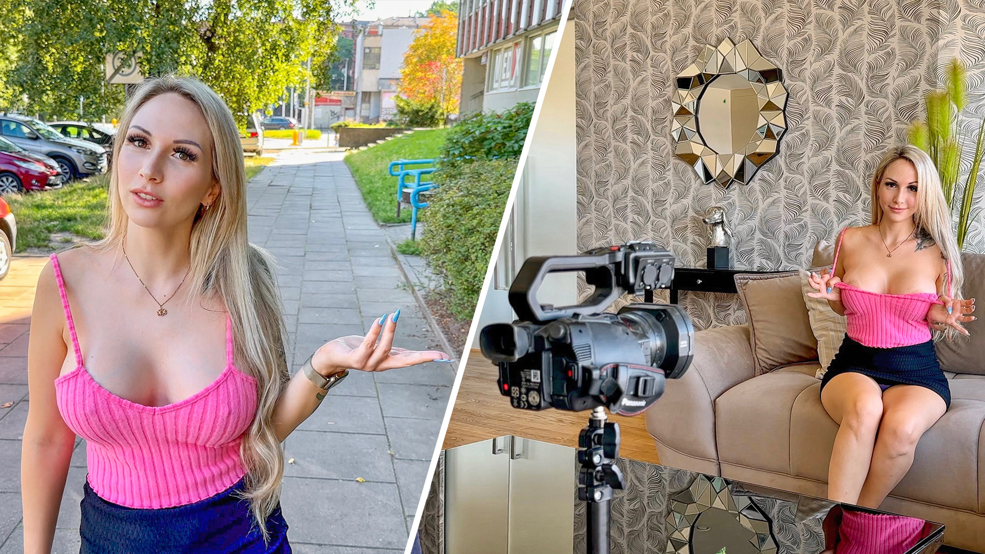 Ich war ein paar Tage in Polen und wollte gerade in die City. Da spricht mich auf der Straße ein Typ an und fragt mich, ob ich Lust auf ein Casting hätte. Warum nicht, ins Fernsehen möchte doch jeder einmal. Er wirkte auch total sympathisch und meinte, dass es was ganz harmloses ist und wenn ich Lust habe, soll ich einfach mal vorbei kommen. Ich dachte mir nichts dabei und bin auch sofort hin. Als ich im Apartment an gekommen war, fragte mich der Typ, ob er nebenbei eine Kamera laufen lassen kann. Ich hatte nichts dagegen und schon ging es auch los. Er fragte erst paar ganz normale Sachen und dann wurde es schon \
