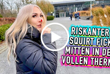 Riskanter Squirt Fick mitten in der vollen Therme! ab 25 Tattoos Blond Piercings Rasiert Frau-Mann Public Schwimmbad Umkleidekabine Große Brüste Silikon Handjob Squirting Blowjob Cumshot Gesichtsbesamung Nahaufnahme Petting Doggystyle Missionar Stehend Gespreitzte Muschi Körperbesamung 
