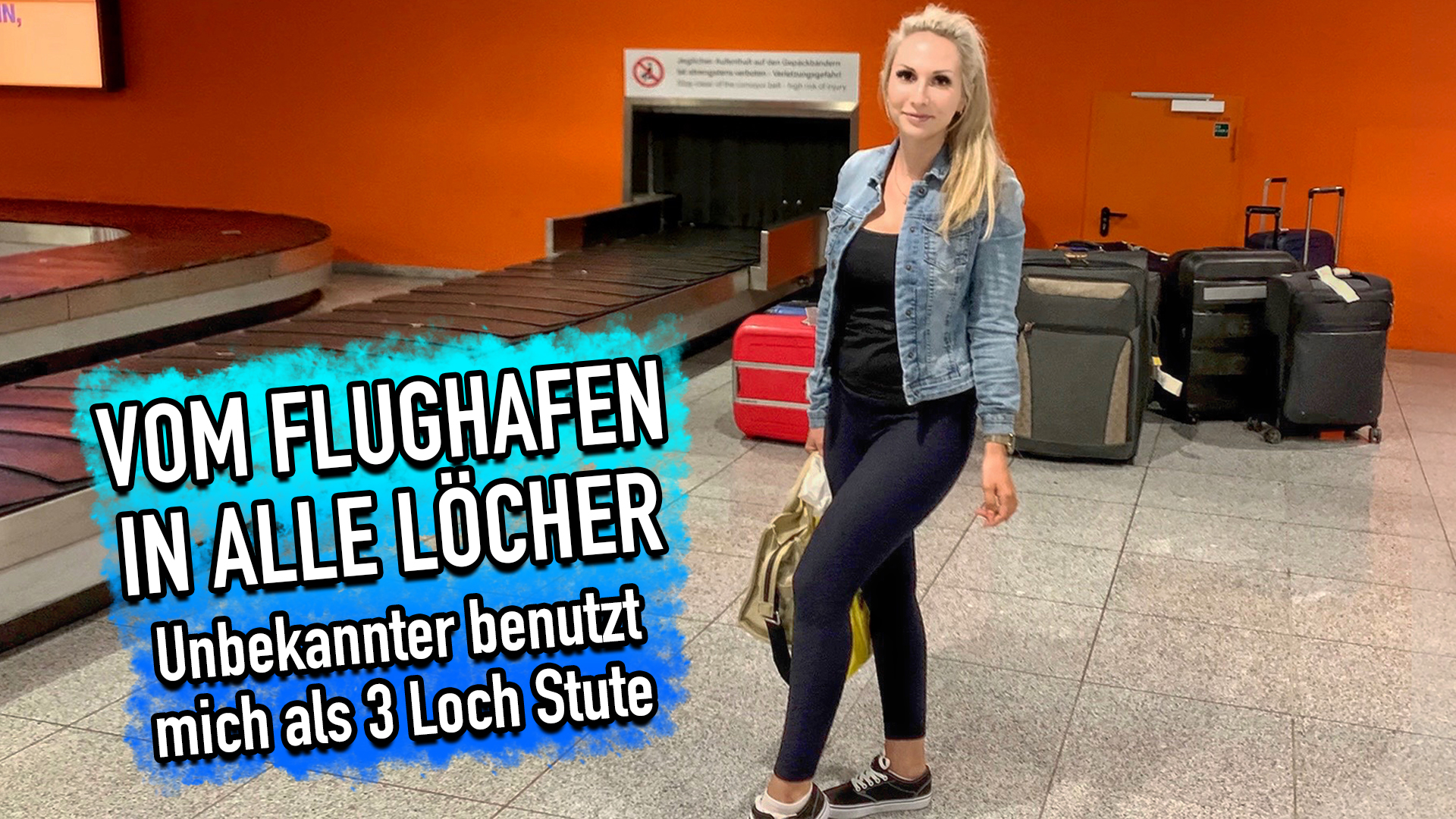 Vom Flughafen in alle Löcher - Unbekannter benutzte mich als 3-Loch Stute! Gerade gelandet, wollte ich nur noch meinen Koffer holen. Plötzlich sprach mich so ein Typ von der Seite an und meinte, dass wir doch im gleichen Flieger waren. Ich konnte mich sogar an ihn erinnern, da er neben mir, beim Einsteigen, stand. Er fragte mich, ob ich eine Unterkunft für eine Nacht kenne. Sein Hotel hat ihm sein Zimmer gestrichen und er wusste absolut nicht wohin. Er tat mich schon ein wenig leid, da es echt schon spät war und er keine Chance hatte irgendwo unterzukommen. Ich machte ihm einen Vorschlag und meinte, dass er auf meiner Couch nächtigen könnte. Am nächsten Morgen kam ich ins Wohnzimmer und wollte ihm einen Kaffee anbieten. Wie ich sehen konnte, freute er sich mich zu sehen, da sein Schwanz wie eine eins stand. Es war ihm total peinlich, weil er gar nicht bemerkt hat, dass keine Decke über sein bestes Stück war. Mir gefiel sehr, was ich da sah und da dachte ich mir, dass der Kaffee warten kann. Ich schnappte mir den prallen Schwanz und fing an ihn zu bear