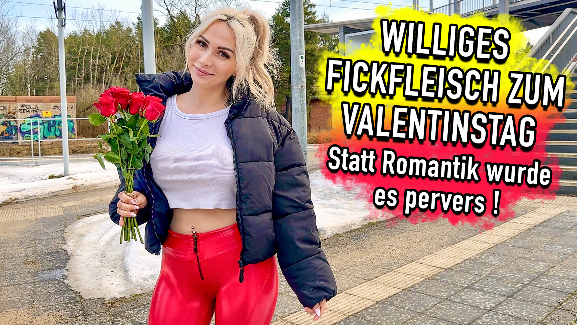 Williges FickFleisch zum Valentinstag - Statt Romantik wurde es pervers! Diese Überraschung ist mir doch gelungen :) Obwohl ich sagen muss, er hat sich sein Valentinstags Geschenk echt verdient, denn er hat mich vom Bahnhof abgeholt und mir einen Strauß Rosen mitgebracht. Da hab ich mich schon sehr gefreut und deshalb gab es eine extra Überraschung für ihn zu Hause. Ich hab ihm die Augen verbunden und alles vorbereitet. Dann durfte er die Augenbinde abnehmen und ich statt in heißen Dessous vor ihm und hatte jede Menge geiles Spielzeug dabei. Er steht total auf perverse Lochspiele und diesen Wunsch wollte ich ihm gerne erfüllen. Er durfte sich komplett an und in mir austoben. Mich benutzen, wie er wollte und ich durfte nicht nein sagen. Das tat er auch und kannte keine Gnade. Es war eine mega Sauerei und mein Körper zuckt immer noch, wenn ich an die ganzen Orgasmen denke... er brachte mich wirklich an die Grenze ...