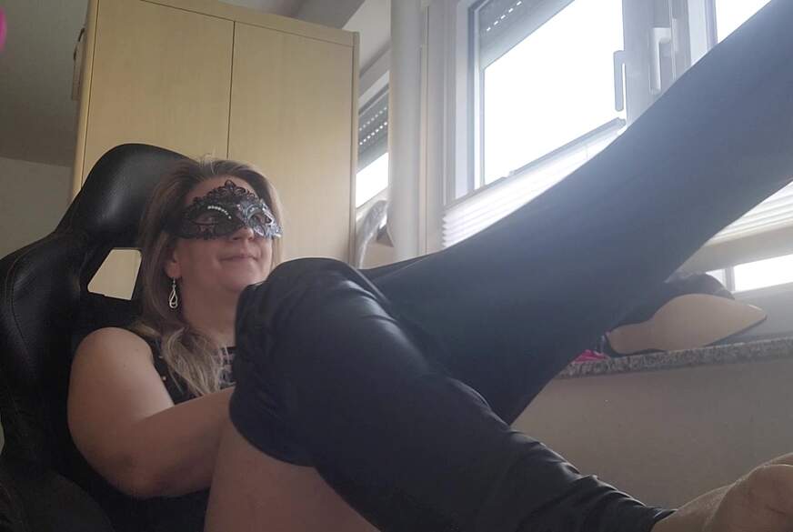 MissMistress: Absolut Fetisch leder legg stiefel chat