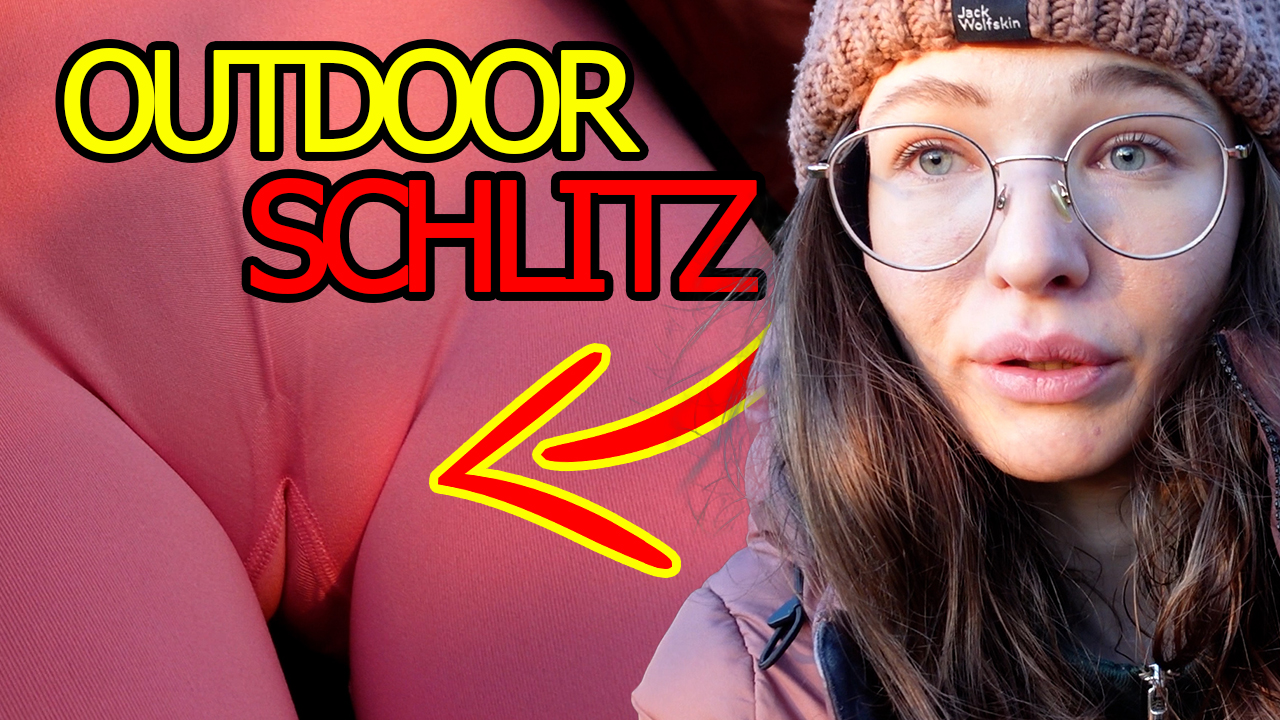 OUTDOOR Cameltoe Aktion! Auf meinem kleinen Spaziergang habe ich mir meine Lieblingsleggins angezogen, in der meine XXL Lippen so richtig geil zu Geltung kommen! Würdest du mir gerne mal in den Schlitz fahren?