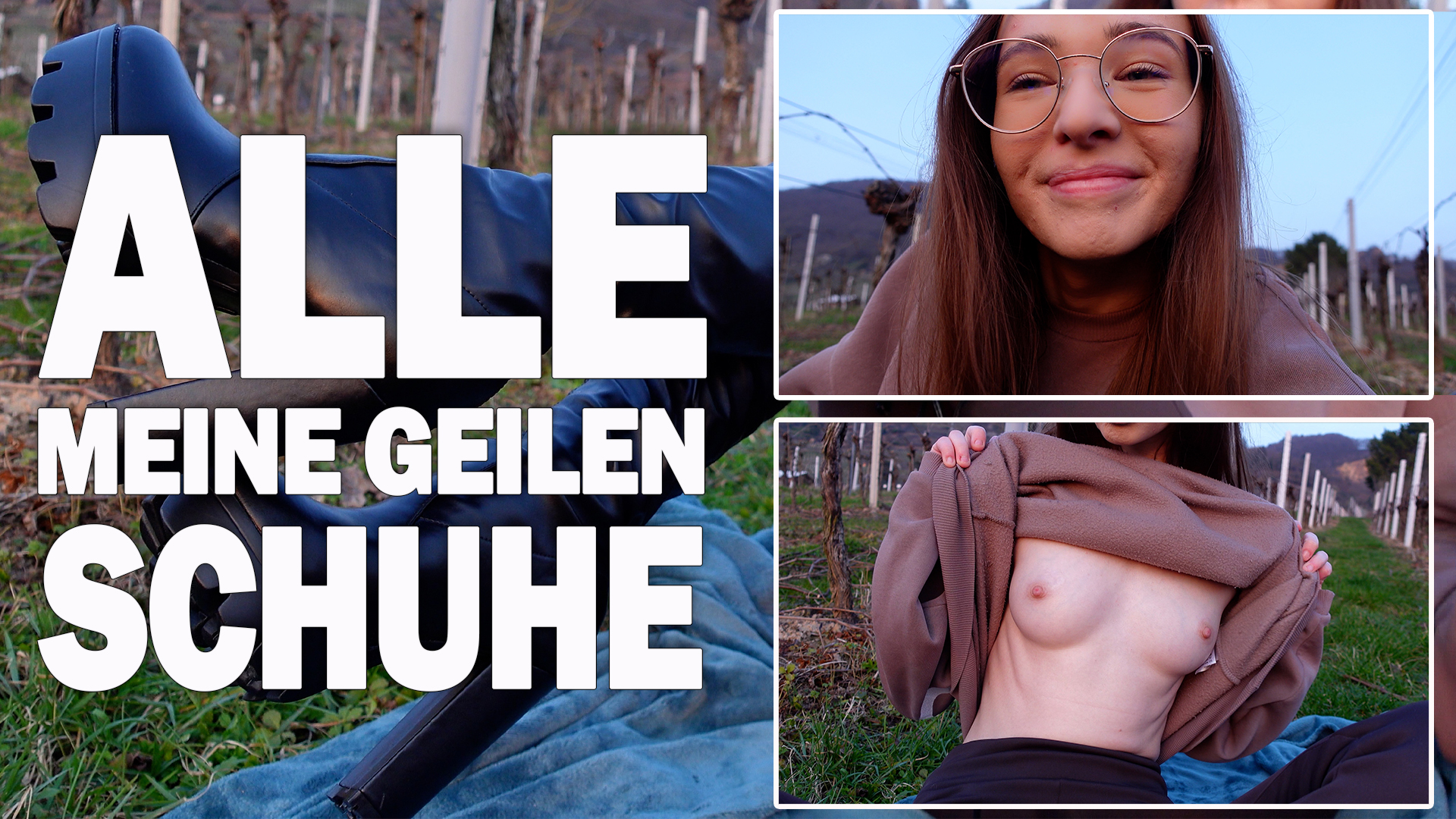 Geiler View! Und noch geilere Schuhe! UND überall Leute!! Mich hat es bei dem geilen Wetter nach draußen gezogen, ein bisschen Sunset Feeling mit dem geilen View im Rücken und alle meine LieblingsSchuhe, die ich für dich anziehe! Natürlich gibt es auch ein bisschen mehr zu sehen als „nur“ die Schuhe, jedoch sind überall um mich rum Leute am Wandern oder Radfahren! Also gar nicht so einfach den richtigen Moment abzupassen um den Pullover zu heben oder die Hose runter zu ziehen. Aber ich habe mich getraut… hehe
Ob es ein bisschen anstrengend war die alle hier her zu schleppen? Naja ein bisschen aber es hat sich auf jeden Fall gelohnt. Was meinst du?