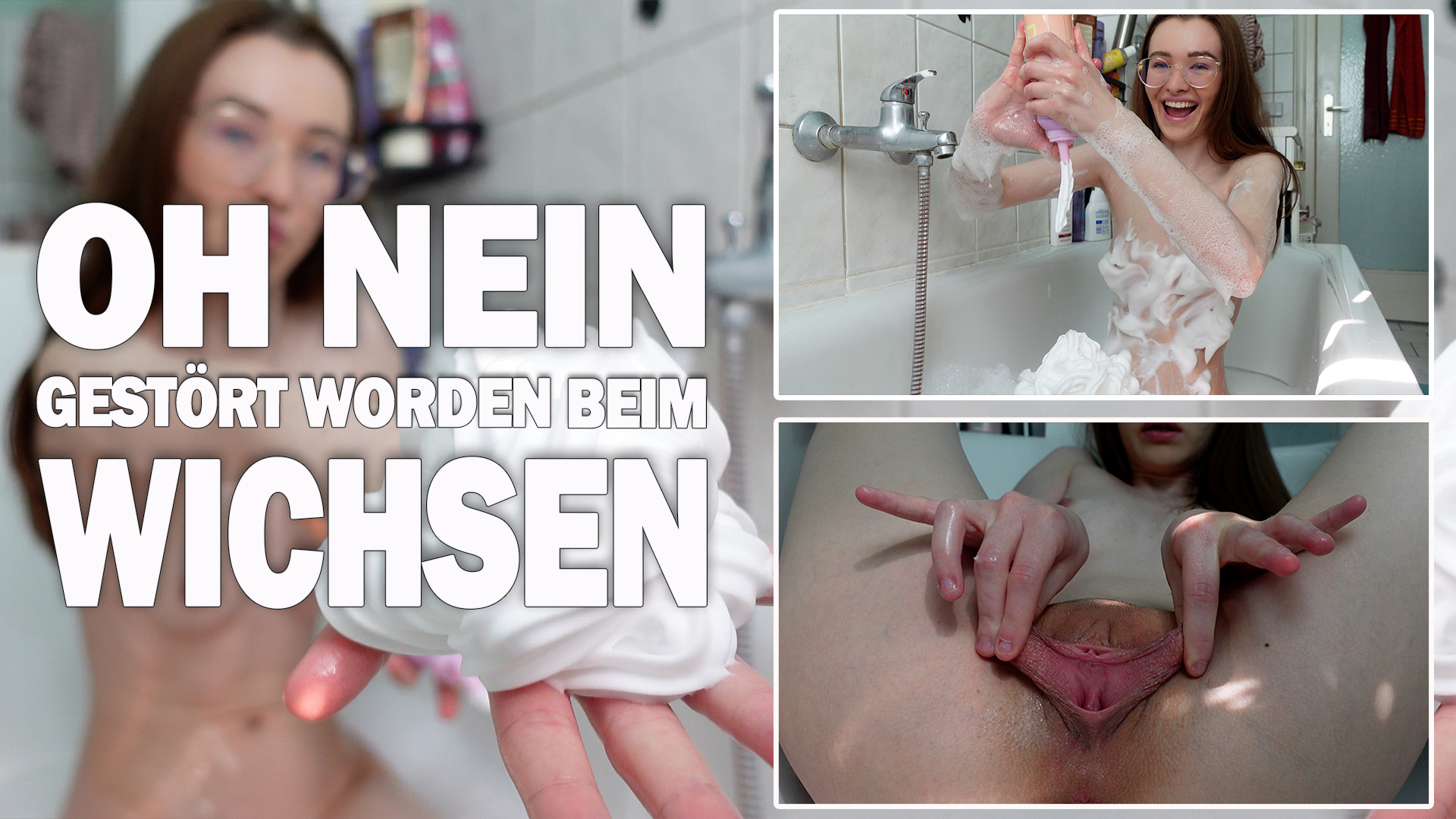GESTÖRT BEIM MASTURBIEREN! Die Kenner wissen wo ich bin   Und ich wollte einfach die Badewanne genießen und mich danach so entspannen, wie man das halt macht   Ich hatte auch schon angefangen ABER wurde leider von **** gestört und musste abbrechen! Ja, aber gekommen und entspannt war ich immer noch nicht, also später wieder ab in die Wanne und das spirtzige zu Ende gebracht   Ich hoffe, du kannst das Video und deine Entspannung ohne Unterbrechung genießen.