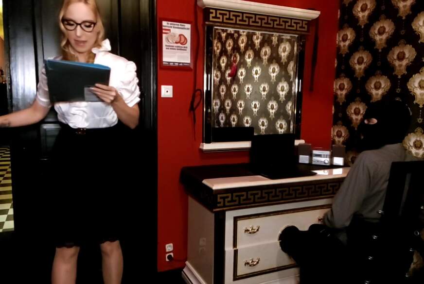 FemDom Secretary straddling Coworker von Lady-Naomi-Rouge