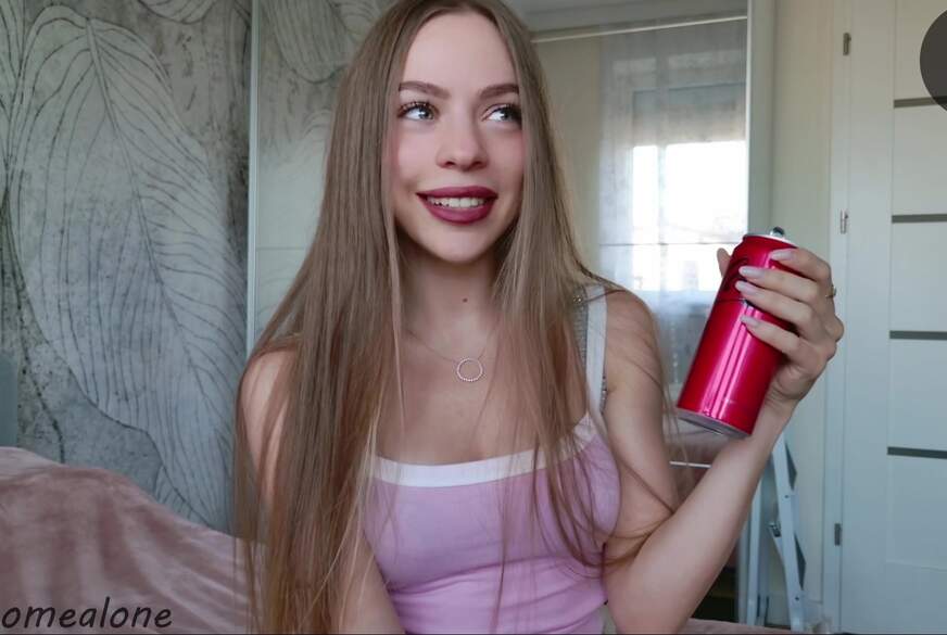 GirlHomeAlone: Burping Princess Topless JOI