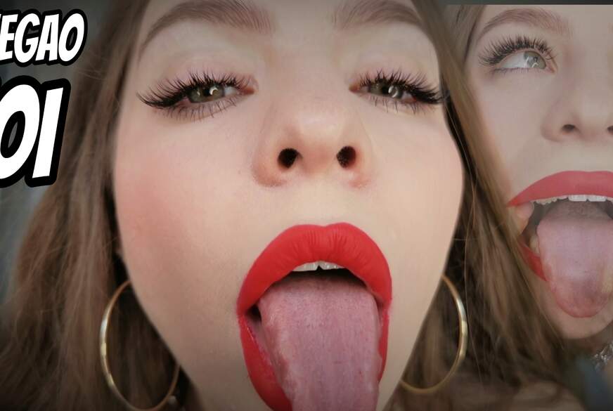 GirlHomeAlone: Ahegao Tongue JOI CloseUp 4K