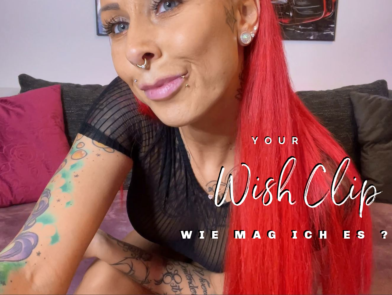 Wunsch Clip ... Wie findest du es GEIL ?! Du hast mich gefragt, wie ich es mag ... wie ich mich gern von dir  berühren lasse ...  wie ich mich von dir verwöhnen lassen würde, wenn  wir uns treffen ... in meinem heißen String ist an der Pussy ein Löchlein, damit du sie sofort spüren kannst, wenn du in meine Hose fasst ... Dann ziehe ich ihn aus und präsentiere dir meine geilen Titten ... erzähle dir weiter, was mich richtig anmacht und nehme mein Toy dazu .. der Gedanke, das du mich jetzt nimmst, macht mich tierisch scharf und ich besorge es meiner Pussy für dich ... sieh mir zu, wie ich meine Pussy zur Explosion bringe und mega geil für dich komme ...