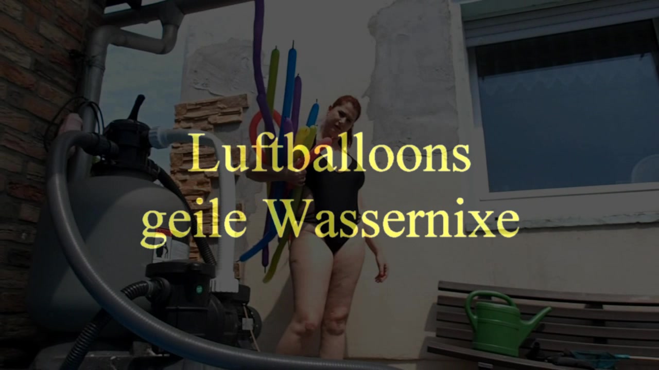 Lust auf geile Balloons....komm mit mir in den Pool und wir spielen damit