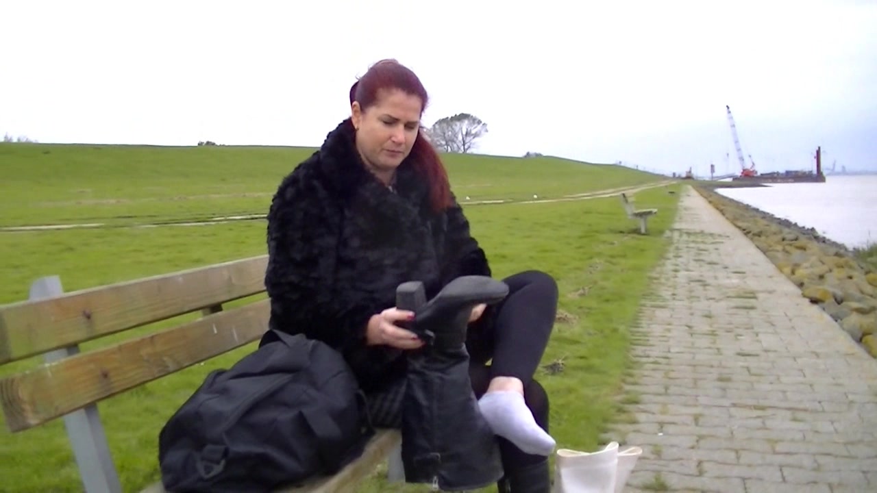 Gummistiefel im  Schlamm Fetish Video..mit meinen Gummistiefel einen Schlamm walk gemacht