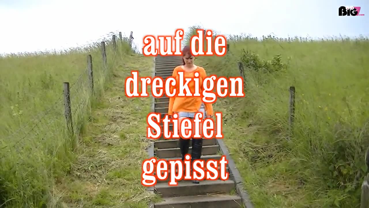 nach einen Matschwalk pisse ich mir noch auf die Stiefel