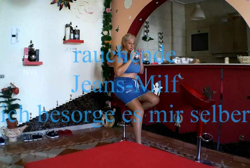 rauchende Jeans Milf - so mac he ich es mir selber von MegaTitten pic1