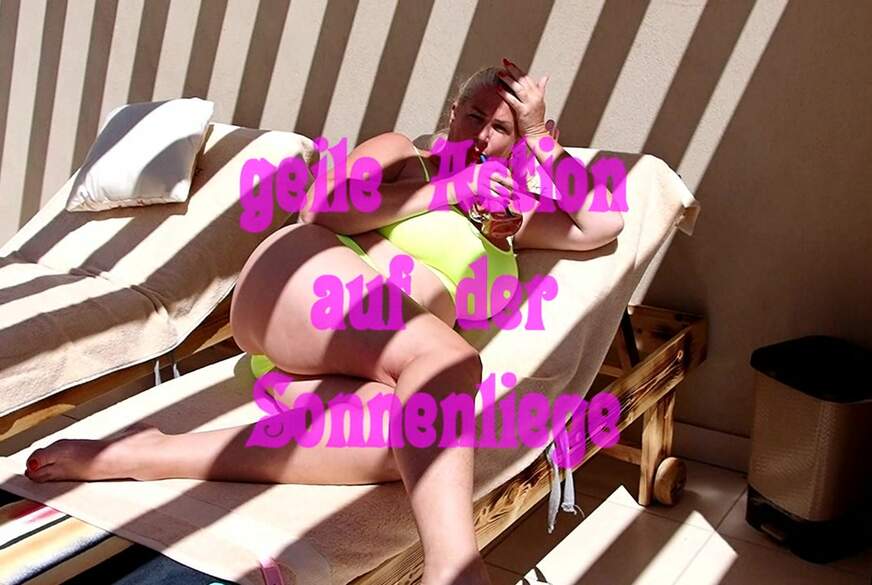 geile Action auf der Sonnenliege von MegaTitten pic1