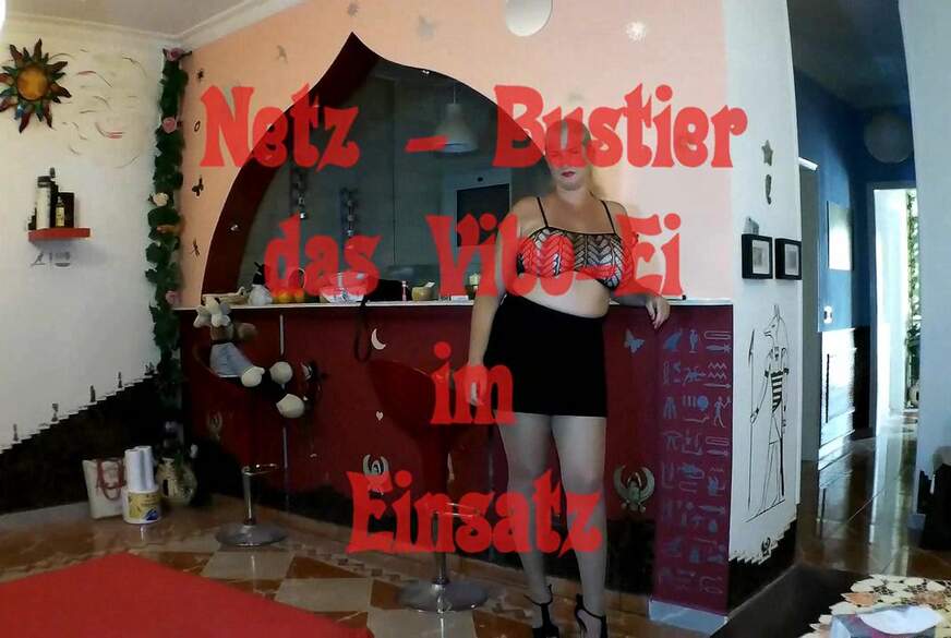 Netz Bustier - das Vibo Ei im Einsatz von MegaTitten pic1