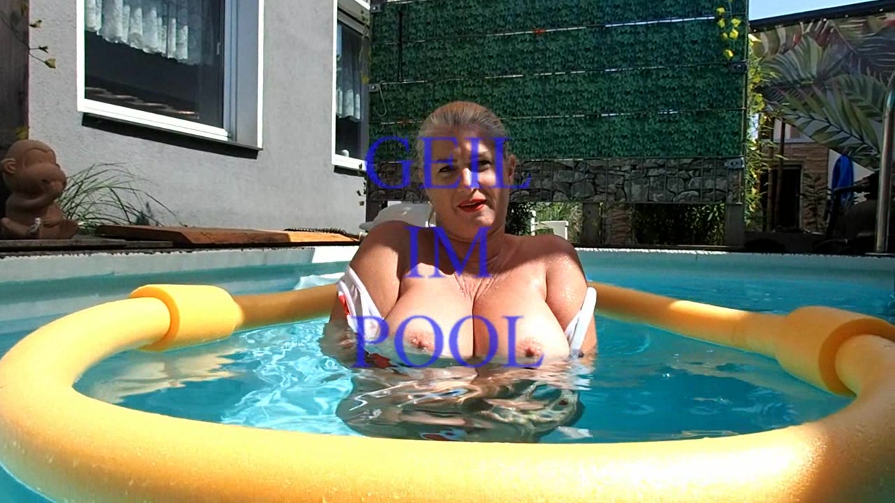 GEIL im Pool Eine geile Abkühlung im Pool, oder wird dir bei dem Anblick etwa heiß ? Komm doch mit dazu