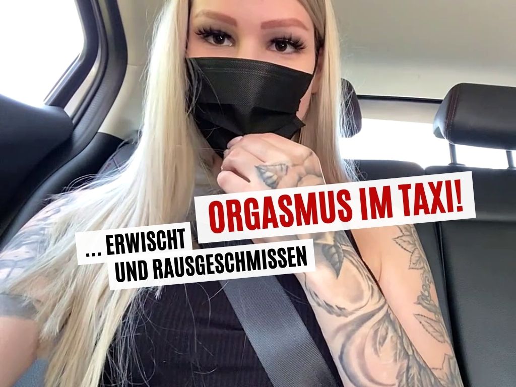 ORGASMUS IM TAXI! ERWISCHT UND RAUSGESCHMISSEN! OMG - was für eine Aktion. Einer der ersten warmen heißen Sommertage - und ich bin doch immer so horny, wenn es so warm ist. Aber ich war mit einer Freundin zum Shoppen verabredet. Also musste ich mein Kribbeln im Taxi befriedigen - heimlich und leise. Aber das ging gehörig schief!  Unangeneeeehm!