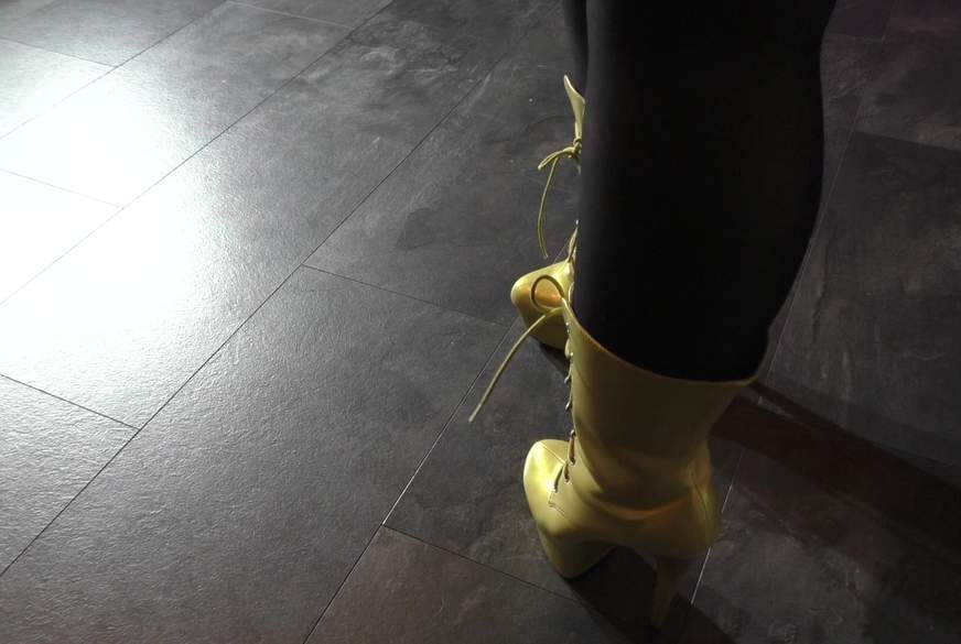 goldene Plateaustiefel von DominaLadySusan pic4