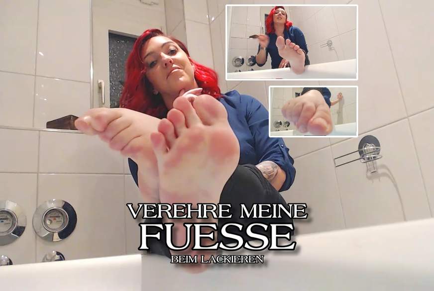Kim-Judge: Verehre meine Füsse beim Lackieren
