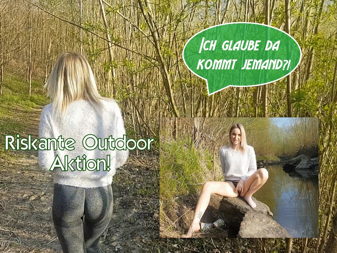 Meine erste gewagte Aktion, ich möchte noch nicht zu viel verraten aber eins sag ich euch, es war einfach hammer geil! Ich glaube, ich wurde sogar beobachtet. So nackt, war ich Outdoor noch nie! OMG....ich freue mich schon auf das nächste Mal, dann aber vielleicht mit einem Mann?!