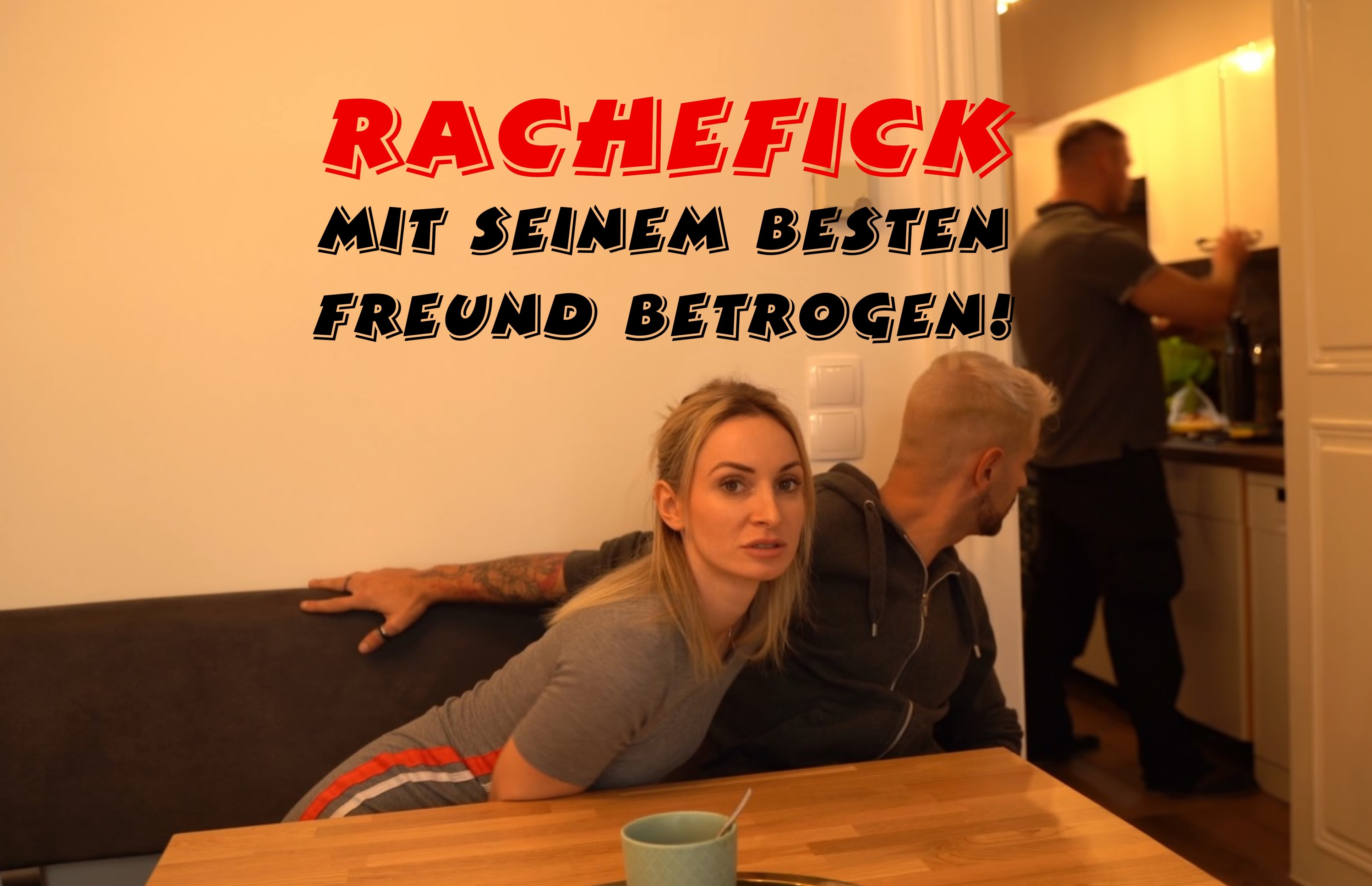 RACHEFICK - Mit seinem besten Freund betrogen! Meine Freundschaft+ hatte mich letztens betrogen mit einer anderen, wie ich rausbekommen habe. Also dachte ich mir, dann habe ich ja auch einen Fick frei und nutzte die nächste sich bietende Gelegenheit als sein bester Kumpel da war. Blöd war nur, dass er auch nach Hause kam und essen machte. Aber er hat nichts gemerkt, als wir hinter seinem Rücken fickten! Hast du sowas auch schonmal gemacht?