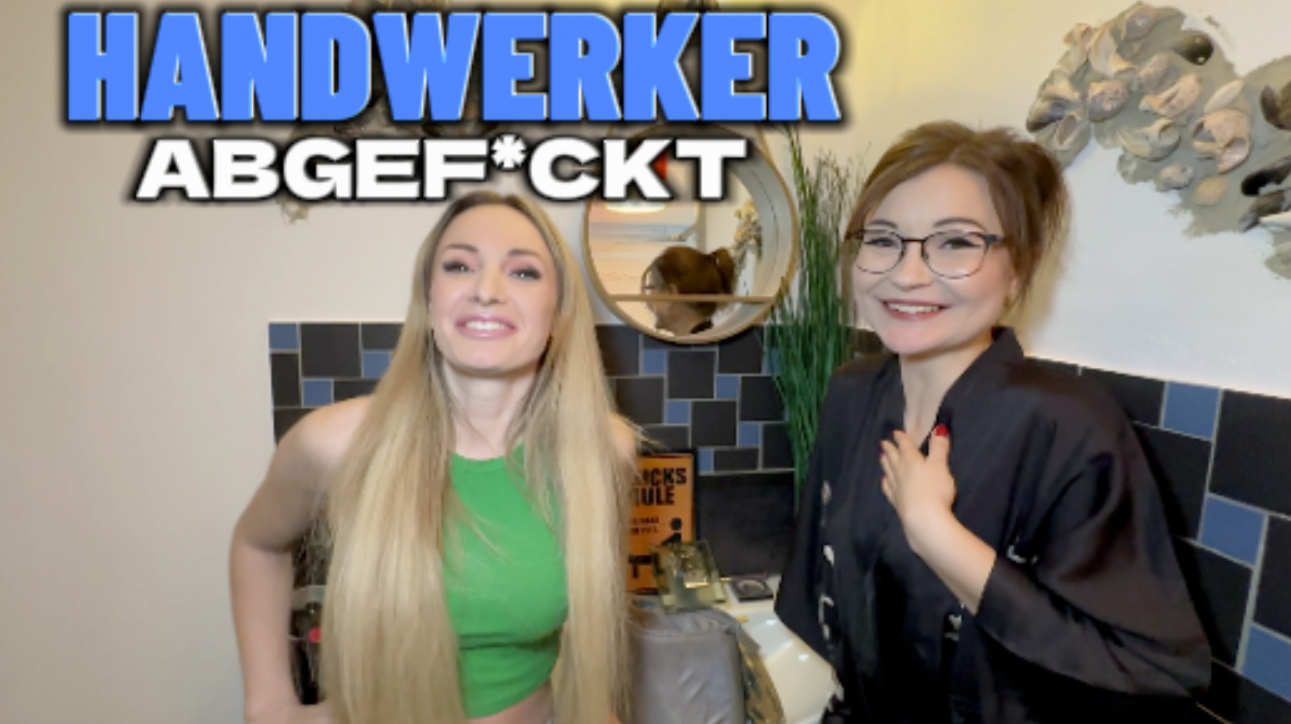 Handwerker abgefickt! Ich und meine Freundin TinyEmily hatten mal wieder Bock zu bumsen und am schnellsten bekommt man einen Typen zum ficken, wenn man den Handwerker Notdienst ruft.