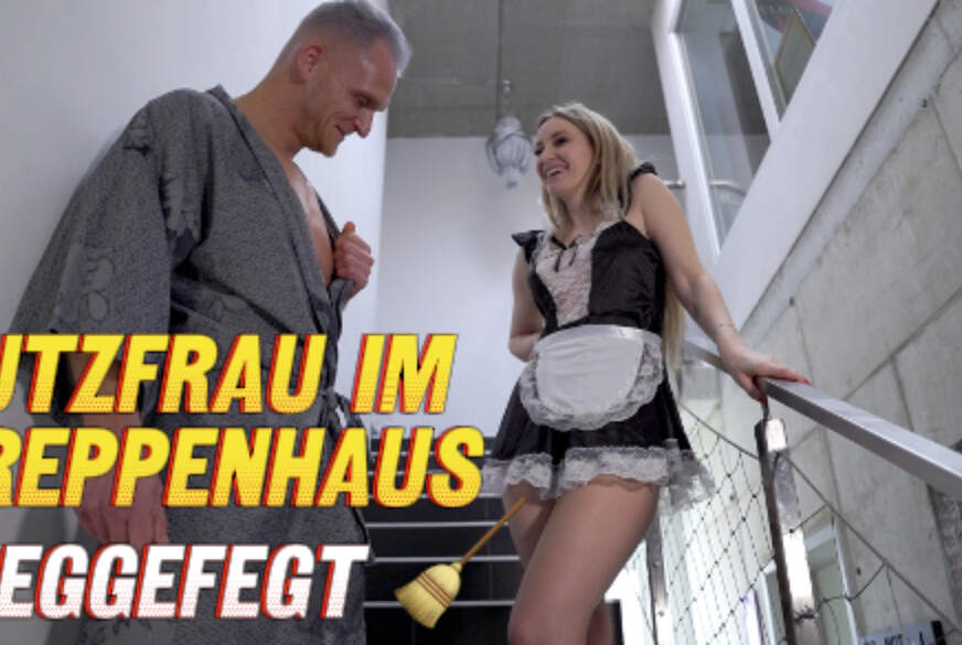 Micky-Muffin: PUTZFRAU IM TREPPENHAUS WEGGEFEGT