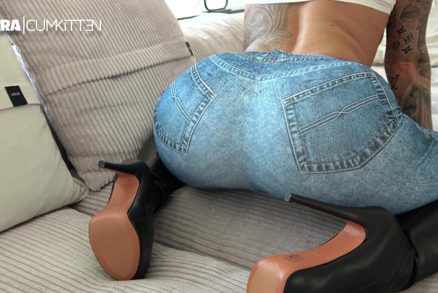 Lara-CumKitten: JEANS und STIEFEL S******e - Bubbleb**t F*********g und W**xJOB