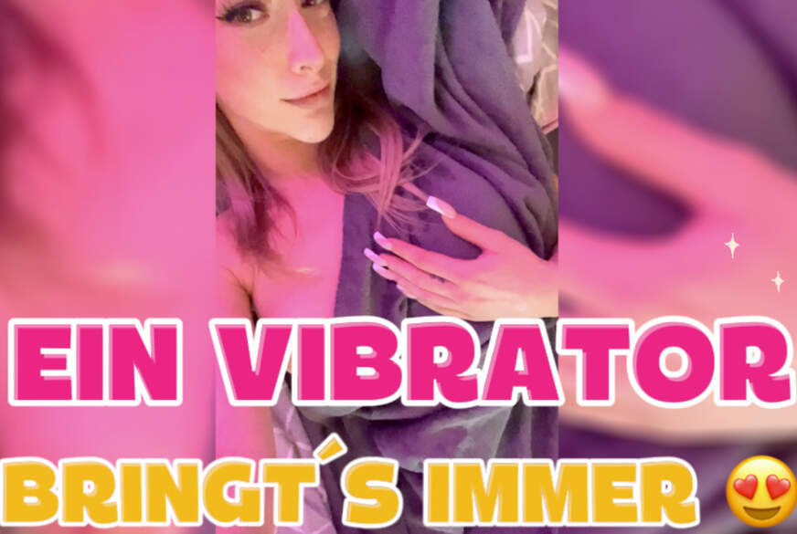 ellicoco: Ein Vibrator bringt es immer!