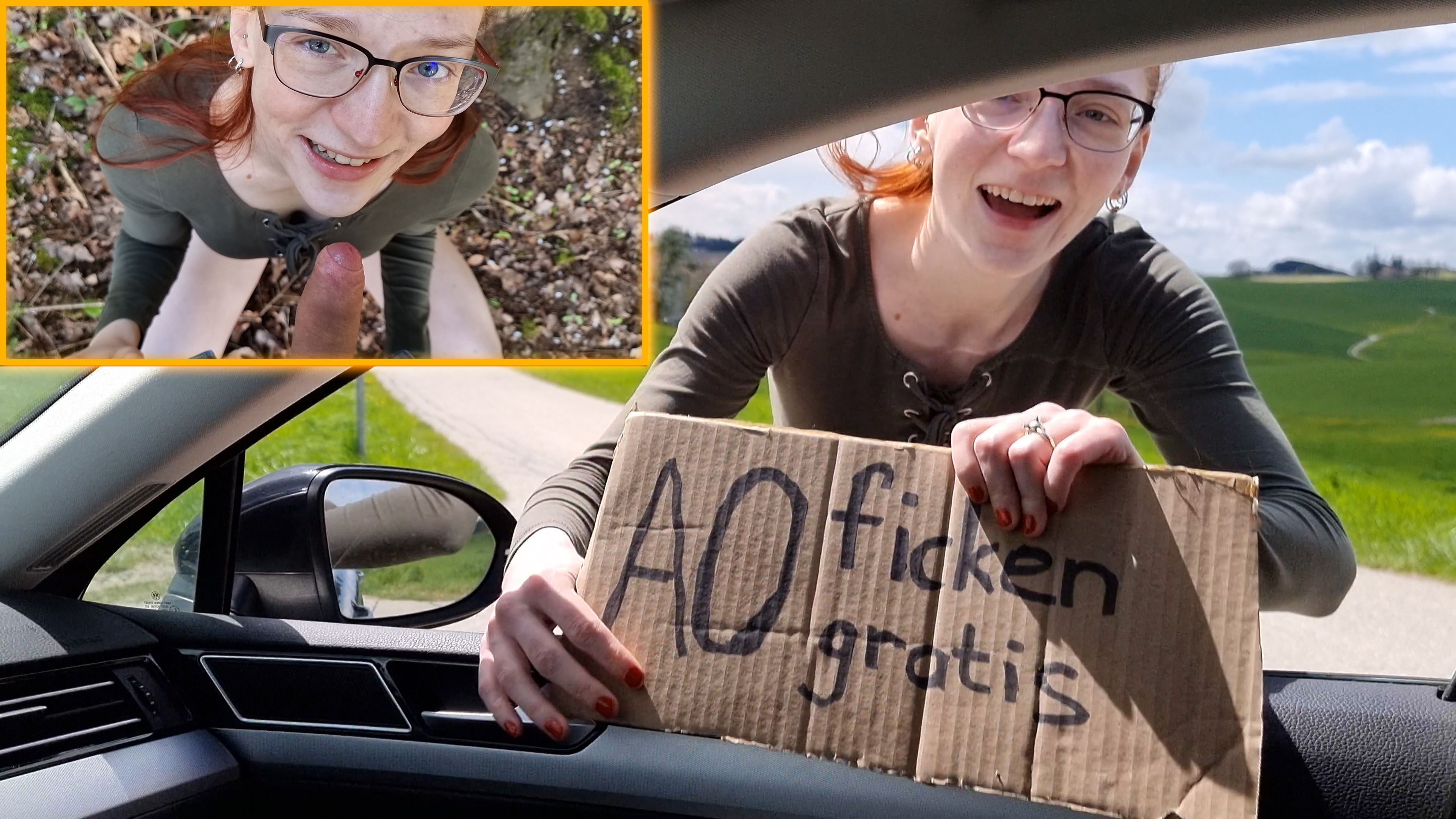 Freifick Saison eröffnet! Ich bin wieder unterwegs! Gestern hatte es richtig schööönes Wetter. Das musste ich natürlich gleich Nutzen und bin aufs Land gefahren um dort mein geiles Fickschild wieder auszuprbieren. Es hat tatsächlich gar nicht lange gedauert bis ein williger Typ aufgetaucht ist, der sofort auf mein Angebot einging. Im nächsten Waldstück hatten wir dann einen extrem geilen Outdoor-Fick und ich habe brav seine Eier leergesaugt.
An welcher Straße soll ich als nächstes stehen?
#outdoor #redhead #teen #geilerarsch #hobbyhure #aofick #schlucken #blasen #rasiert