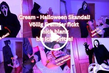 Cream Halloween Skandal!!! Ein Fremder nimmt mich! Reife Frauen Tattoos Blond Piercings Rasiert Frau-Mann Große Brüste Silikon Handjob AO Fremder Blowjob Nahaufnahme Petting Doggystyle Reiten Stehend Gespreitzte Muschi Schlucken 