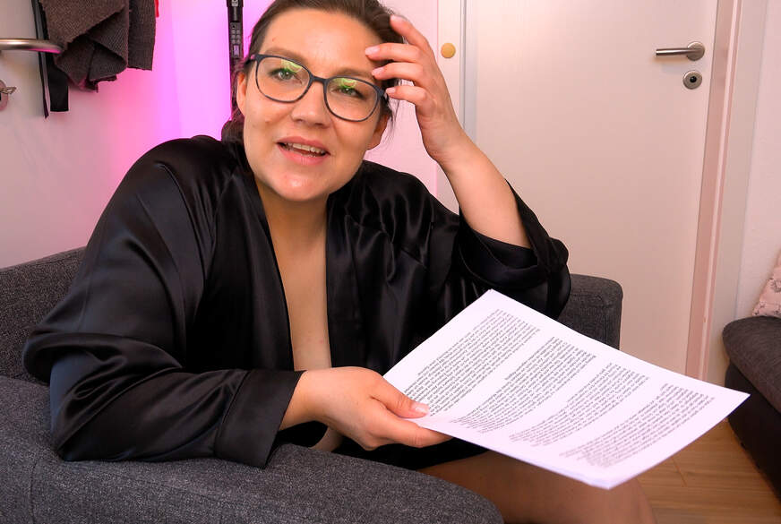 D***ysLuder: Ich lese d*****ge Texte vor und dabei wird mein A***h lange g*****t