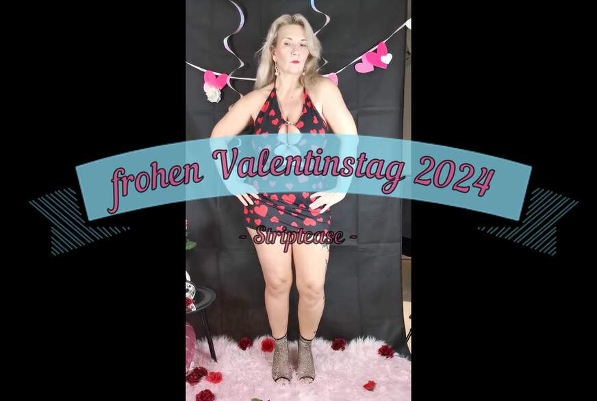 Sandybigboobs: frohen Valentinstag 2024 Striptease