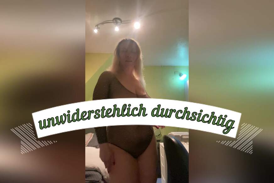 Sandybigboobs: unwiderstehkich durchsichtig glitzernde Verführung