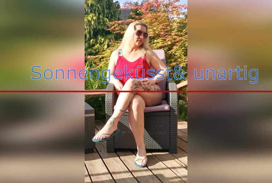 Sonnengeküsst und unartig  Mein Nachmittag draußen von Sandybigboobs pic1