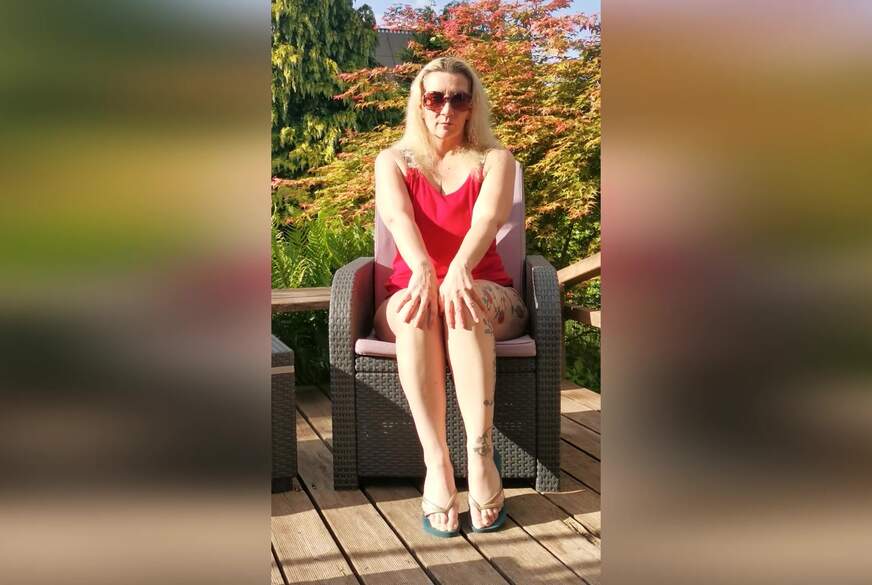 Sandybigboobs: Sonnengeküsst und unartig  Mein Nachmittag draußen