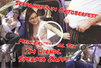 Mein Erstes Mal Sex im Dirndel Oktoberfest Sexpanne Dirndlfick!! Sperma Zapft