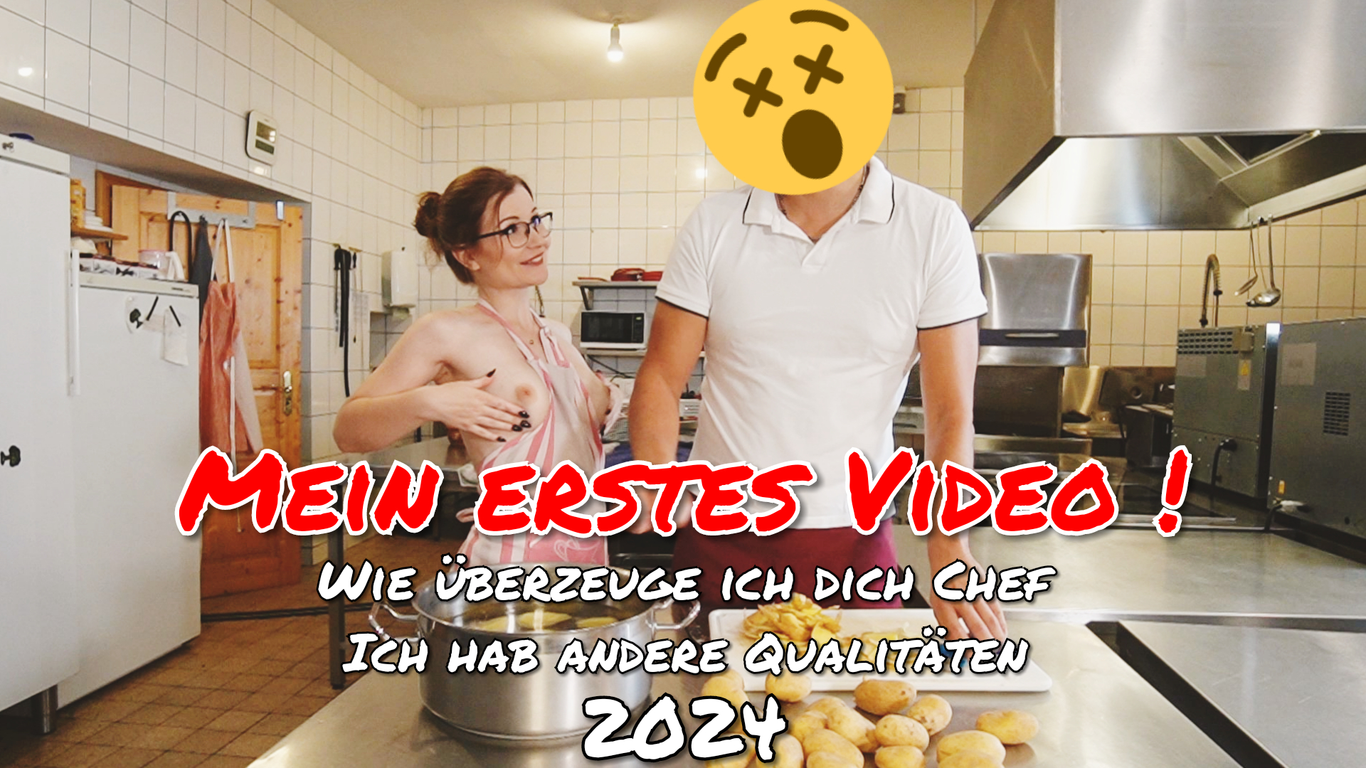 Mein ERSTES Video!!! 2024 Probearbeiten? Mmm ob das was wird... Ich brauch dringend den Job aber ich hab so gar keine Ahnung. 

In der Küche bin ich wohl ne Niete aber ich glaube ich kann den Chef mit meinen andern Qualitäten überzeugen.

Ob er drauf anspringt? 

Ich bin mir sehr sicher. ;)
 

Was würdest du machen, wenn du mein Chef wärst?