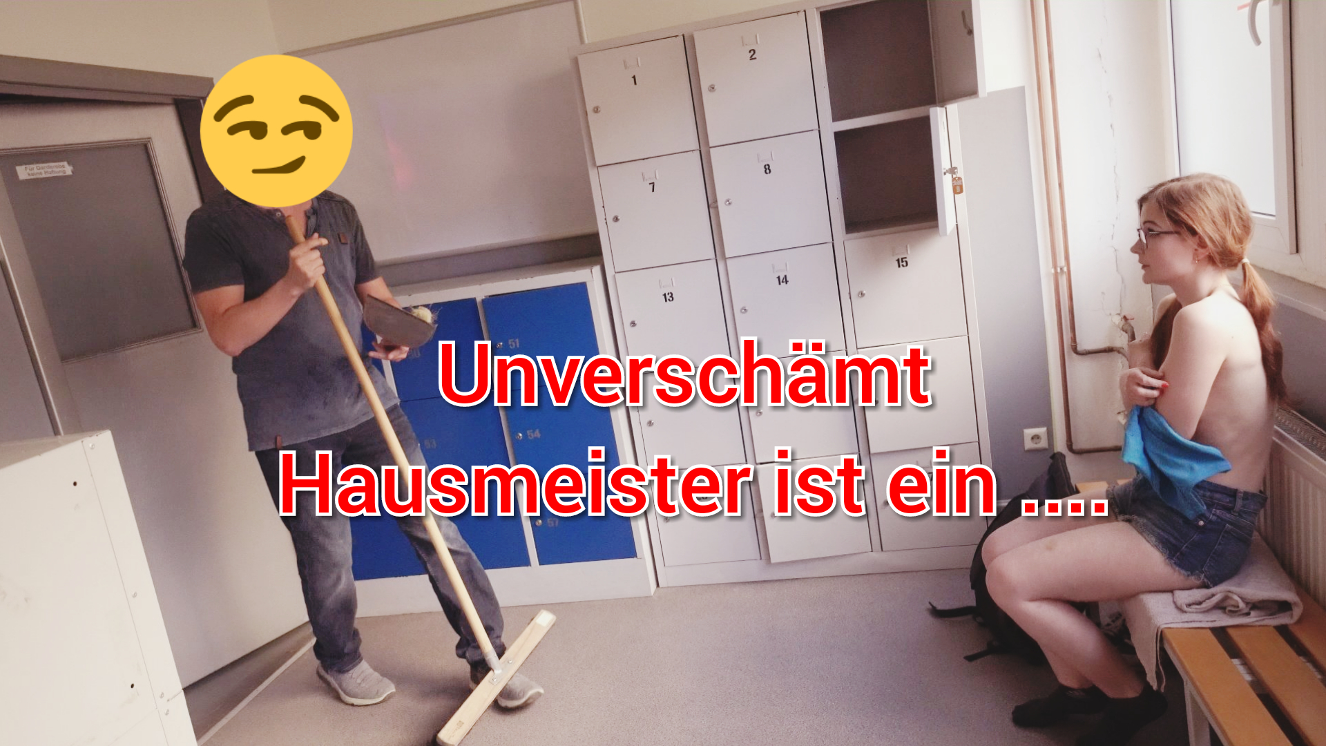 PERVERSER Hausmeister!! Ficken ohne Gummi AO


Ich war gerade mit dem Training fertig und wollte mich umziehen und da geht die Tür auf...

Eyyyy das ist die Damenumkleide!  
Was soll das...?

Ach Sie sind es der Hausmeister? Sie kenn ich doch! Sie haben mich schon beim Sport beobachtet. 
Sie brauchen es gar nicht bestreiten. 

Und wissen Sie was?? Ich hab sie auch beobachtet!   
Wir sind doch hier nur noch die einzigen im Studio...  
Wollen Sie nicht mal bei mir durchkehren?  
Ich hab es mal wieder nötig. Eigentlich immer...
Bin ich jetzt die Perverse oder sind Sie pervers???

Also ficken sie mich jetzt so richtig durch oder was???