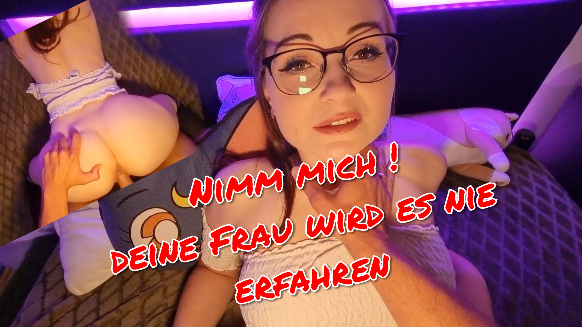 Nimm MICH! POV FREMDFICK OHNE GUMMI Deine Frau hat doch nie Bock. Die ist nur am meckern. Bei mir kannst du entspannen.
Sie wirds nie erfahren... 

Also zöger nicht! Lass mich deine kleine Schlampe sein. Steck deinen Schwanz in meine Fotze