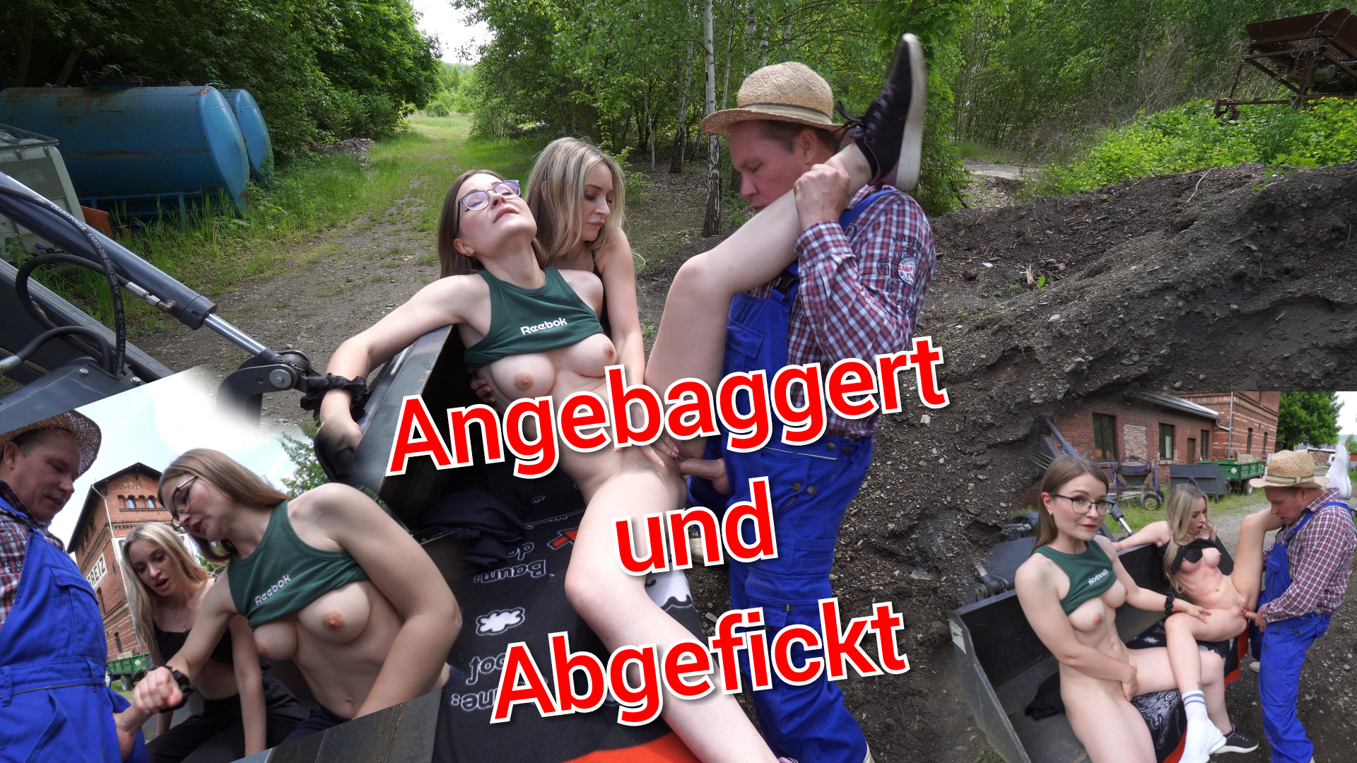 Bauarbeiter ESKALIERT!! Völlig Angebaggert und Abgefickt Eigentlich wollten wir nur unseres Weges gehen aber so ein Trottel im Blaumann stand mit seinem Bagger total im Weg. Da meine Freundin Micky weiße Schuhe anhatte, wollte sie aber nicht durch den Dreck laufen. Tja...was soll ich sagen. Erst dachten wir, zeigen wir ihm kurz unsere Titten und er fährt aus dem Weg. Pustekuchen. Er eskalierte völlig und wir wurden im wahrsten Sinne des Wortes auf die Schippe genommen... ;)